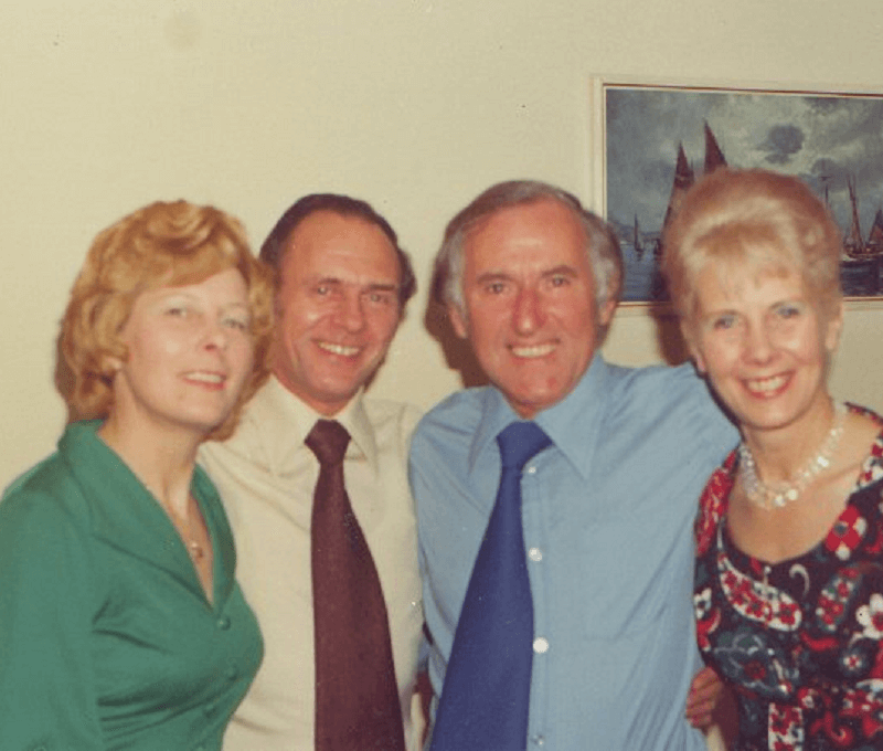 Chris, Irene, Mary and George at party