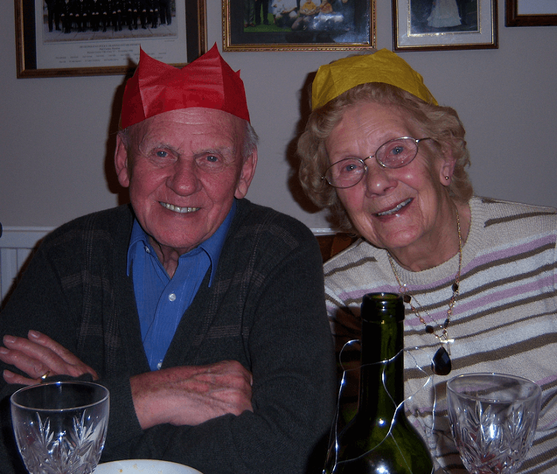 Chris and Irene at Christmas